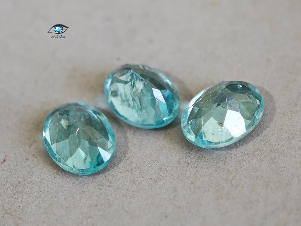 ست آپاتیت آبی نئونی 3.7 قیراط — تصویر ۶