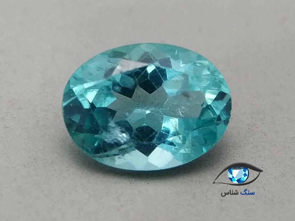 سنگ آپاتیت آبی-سبز تراش فست 1.4 قیراط — تصویر ۶