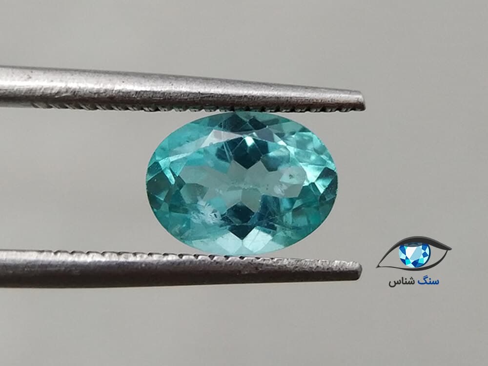سنگ آپاتیت آبی-سبز تراش فست 1.4 قیراط — تصویر ۱۰