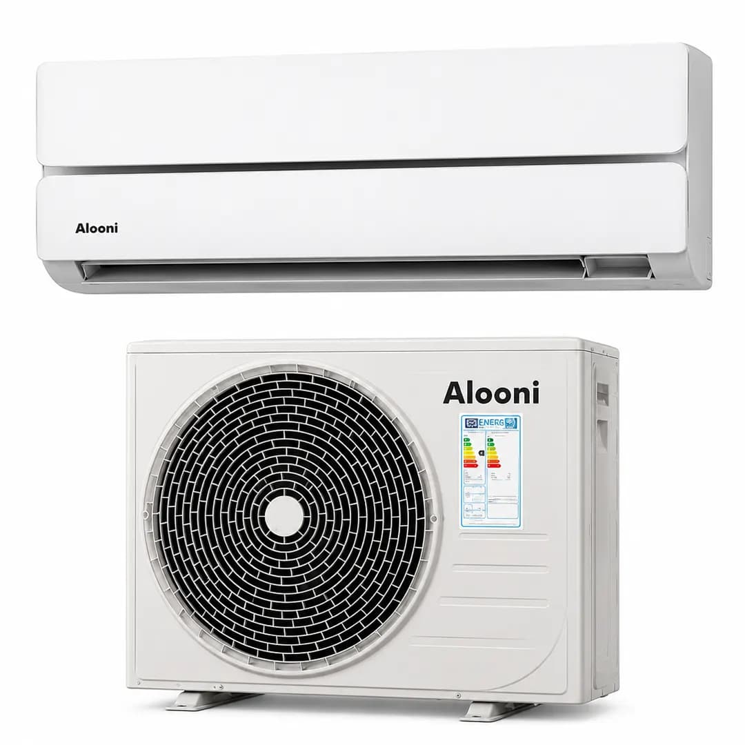 کولر گازی 12000 آلونی مدل AA-S12T1 با 5 متر لوله و کابل رایگان و گارانتی شرکت تسکو