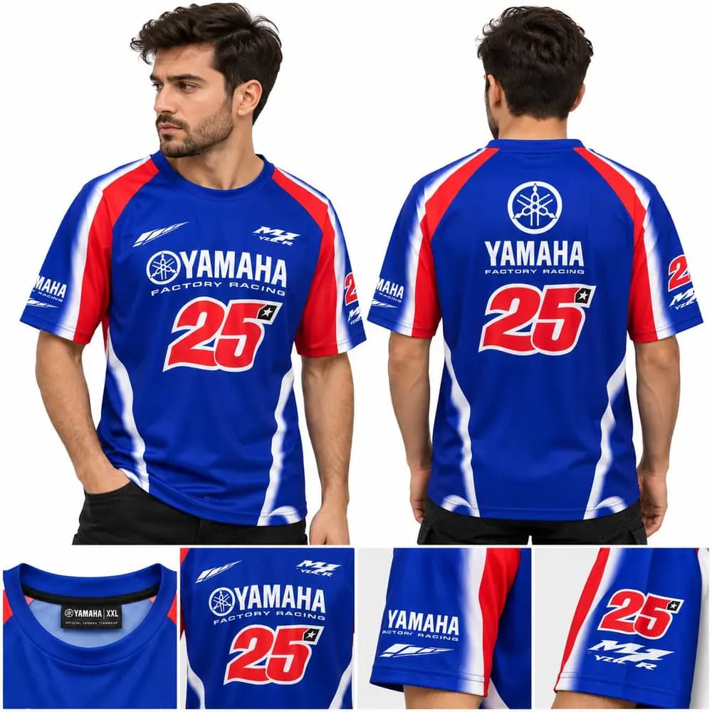 تیشرت موتورسواری Yamaha Factory Racing — تصویر ۲