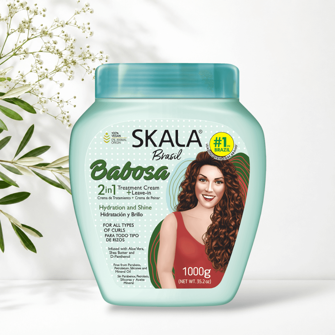 کرم حالت دهنده و آبرسان عمیق ساقه 2 در 1 موهای فر اسکالا Skala Expert Babosa 2 in 1 Hair Treatment Cream 1000g — تصویر ۳