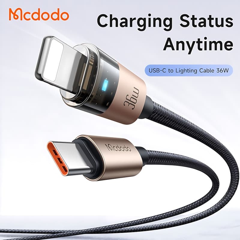 کابل تبدیل USB-C به لایتنینگ مک دودو مدل CA-694 طول 1.2 متر — تصویر ۶