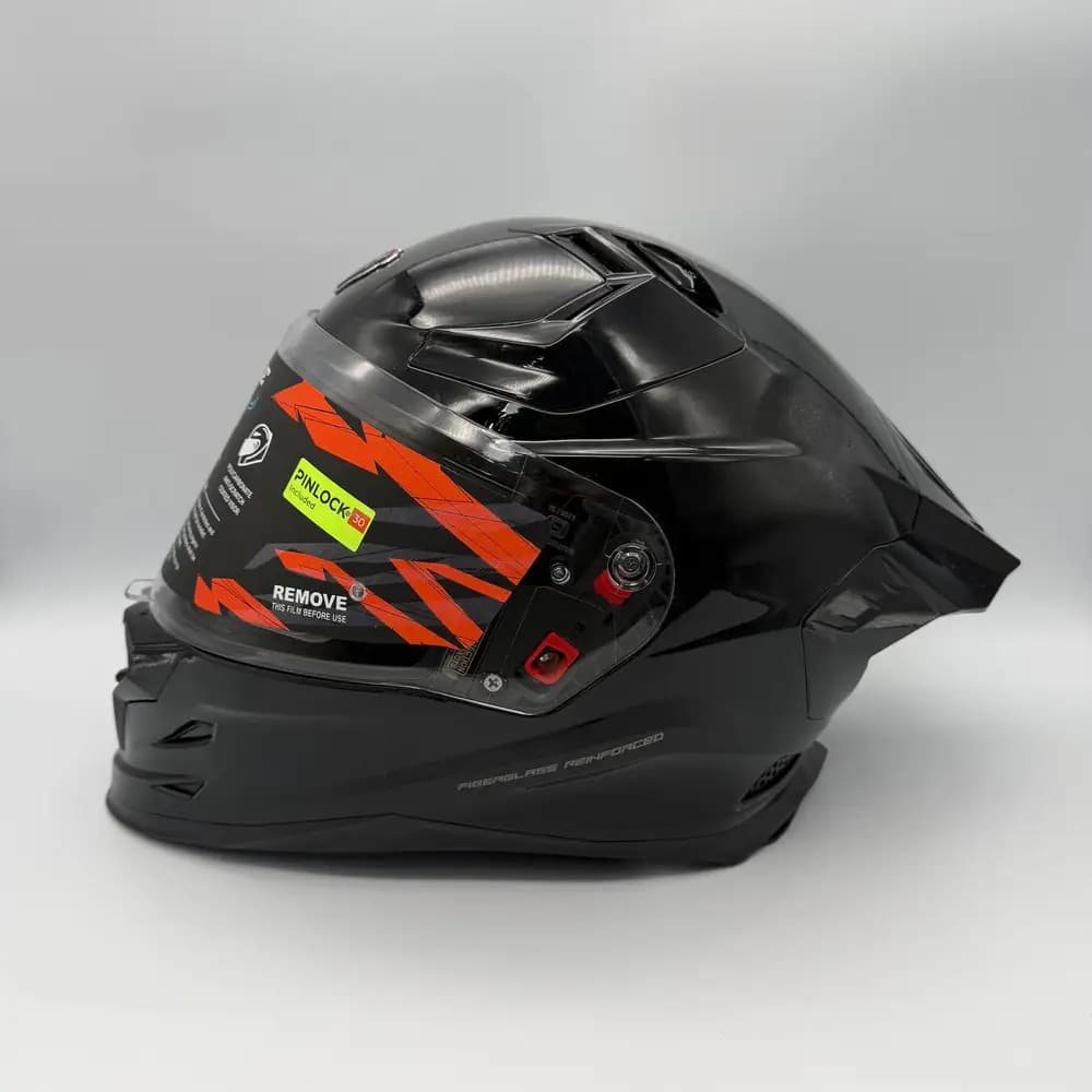 کلاه کاسکت فک ثابت Steelbird SBH-61 مشکی — تصویر ۷