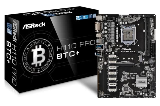 مادربرد ماینینگ ازراک مدل ASRock H110 Pro BTC+ (پشتیبانی از ۱۳ کارت گرافیک) — تصویر ۸