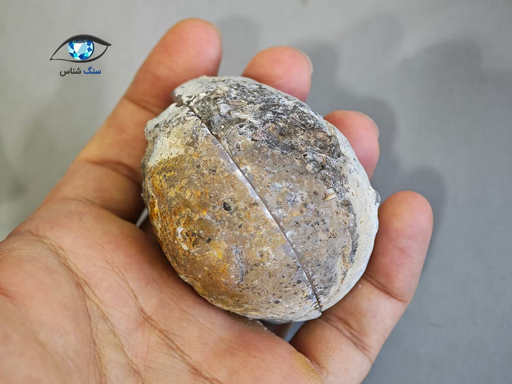 عقیق توپی – ژئود کوارتز 182 گرم — تصویر ۲