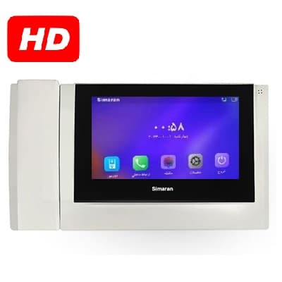 مانیتور آیفون تصویری 7 اینچ HD برند سیماران مدل HS 78D (رنگ مشکی) — تصویر ۴