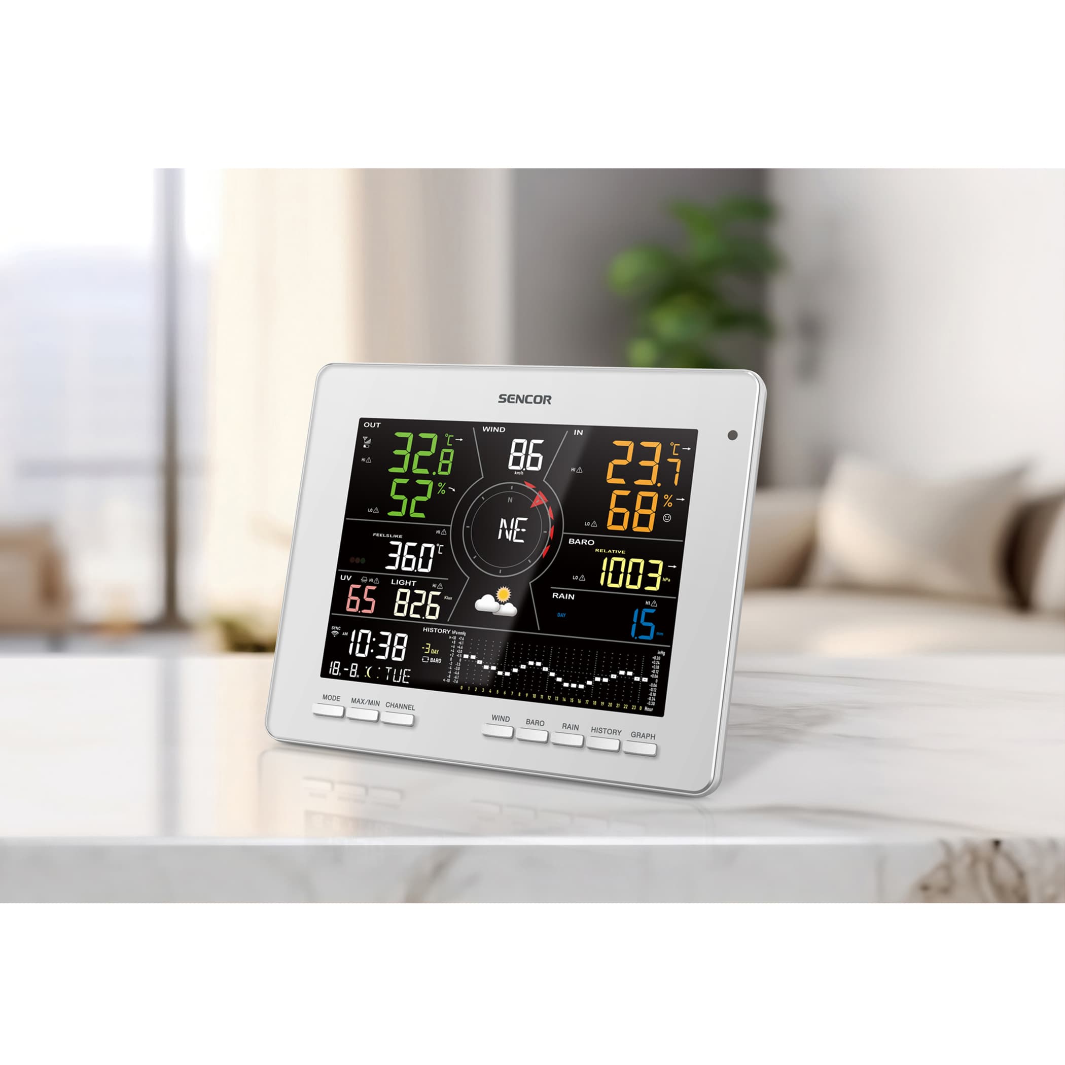 ایستگاه هواشناسی سنکور مدل SWS-16600 — تصویر ۹