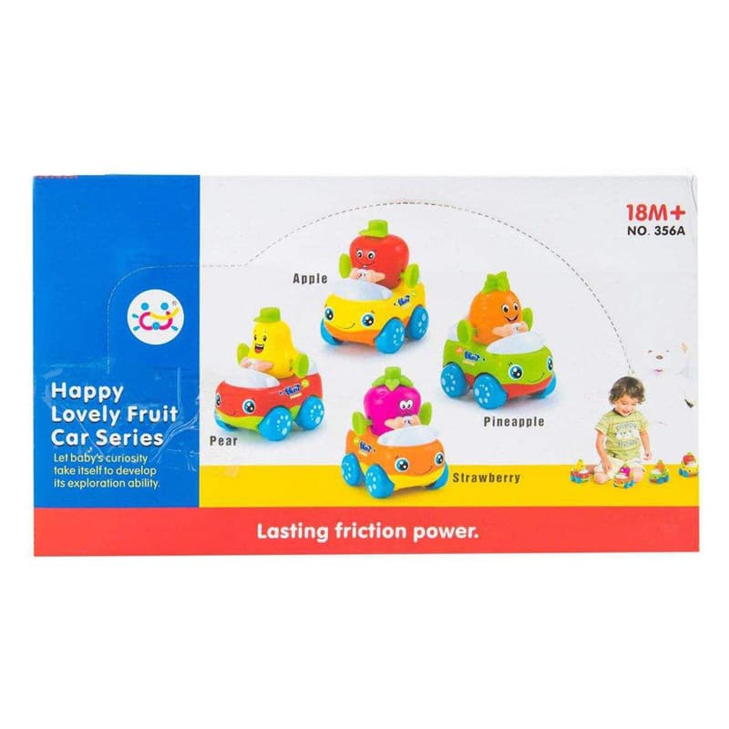 #۱۳۶۷# hl356a ماشین های میوه سوار هولی تویز (هر عدد) – lovely fruit car series – huile toys — تصویر ۲