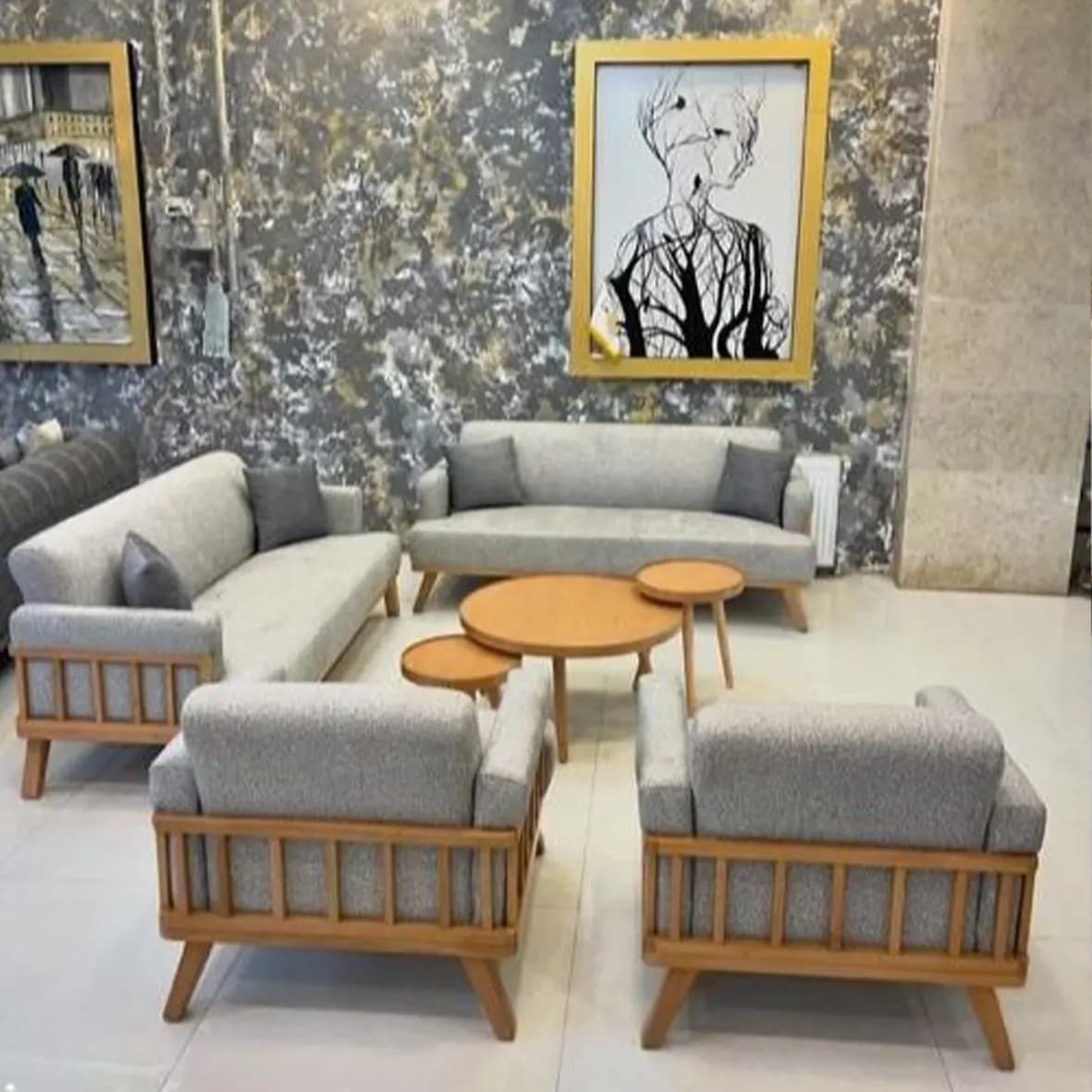 مبل راحتی مینیمال نرده ای — تصویر ۸
