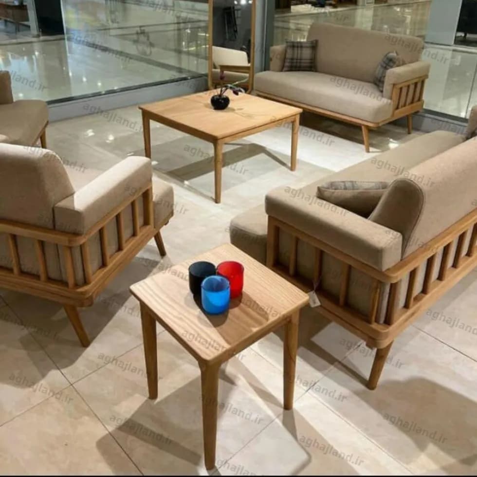 مبل راحتی مینیمال نرده ای — تصویر ۴