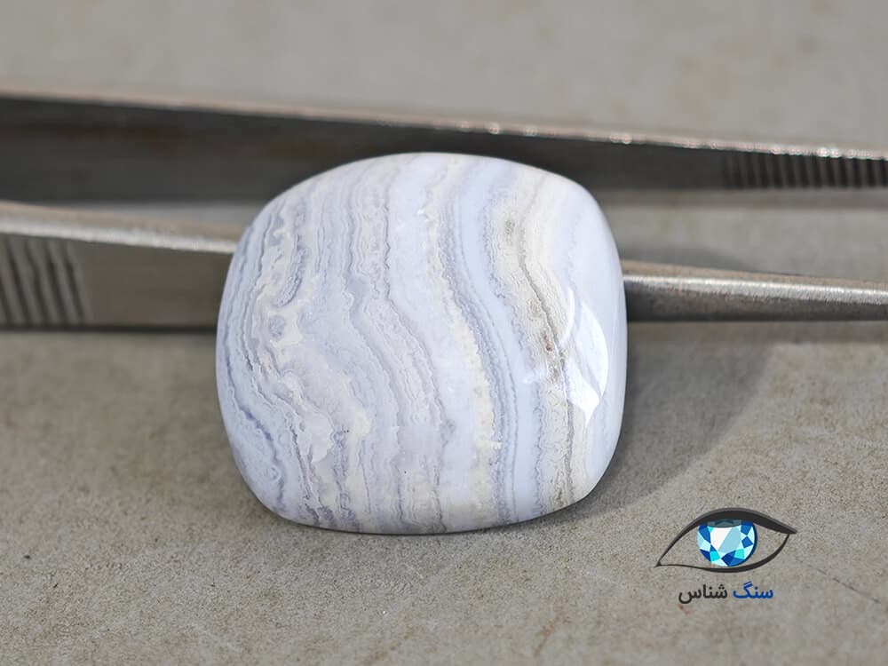 جفت عقیق آبی طبیعی 6.5 گرم — تصویر ۷