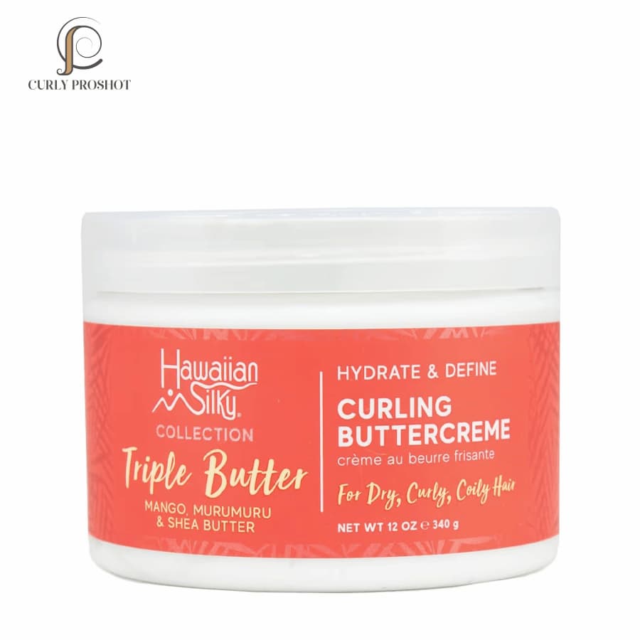 کره فر کننده و آبرسان هاوایین سیلکی Hawaiian Silky Triple Butter Hydrate & Define Curling Buttercreme 340g