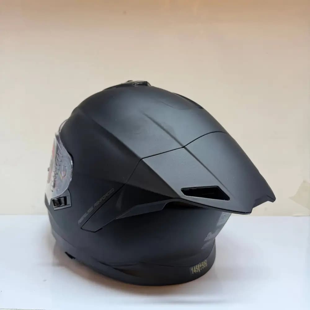 کلاه کاسکت فک ثابت استیل برد مشکی Steelbird SBH-57 — تصویر ۳