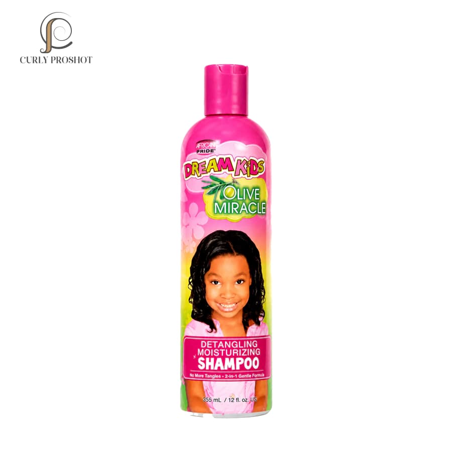 شامپو گره بازکن کودک آفریکن پراید African Pride Dream Kids Olive Miracle Detangling Shampoo 355ml — تصویر ۳