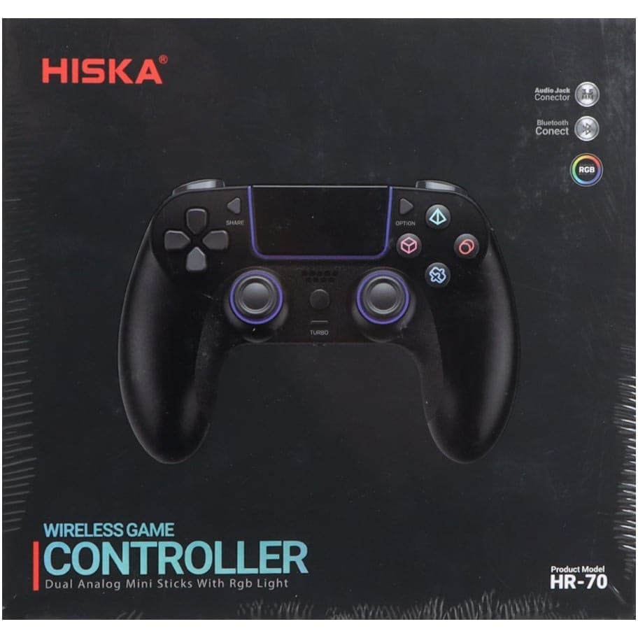 دسته بازی بی سیم Hiska مدل HR-70 – مشکی — تصویر ۶