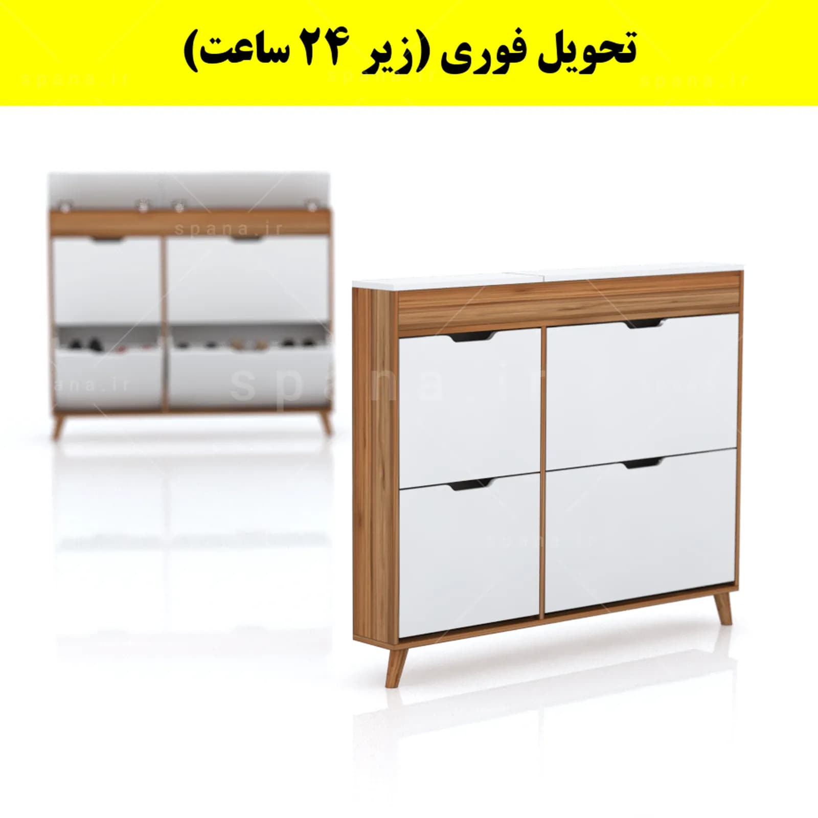 جاکفشی داشبوردی باریک باکس دار چهار درب النا – طول 125 (تحویل فوری) — تصویر ۱۰