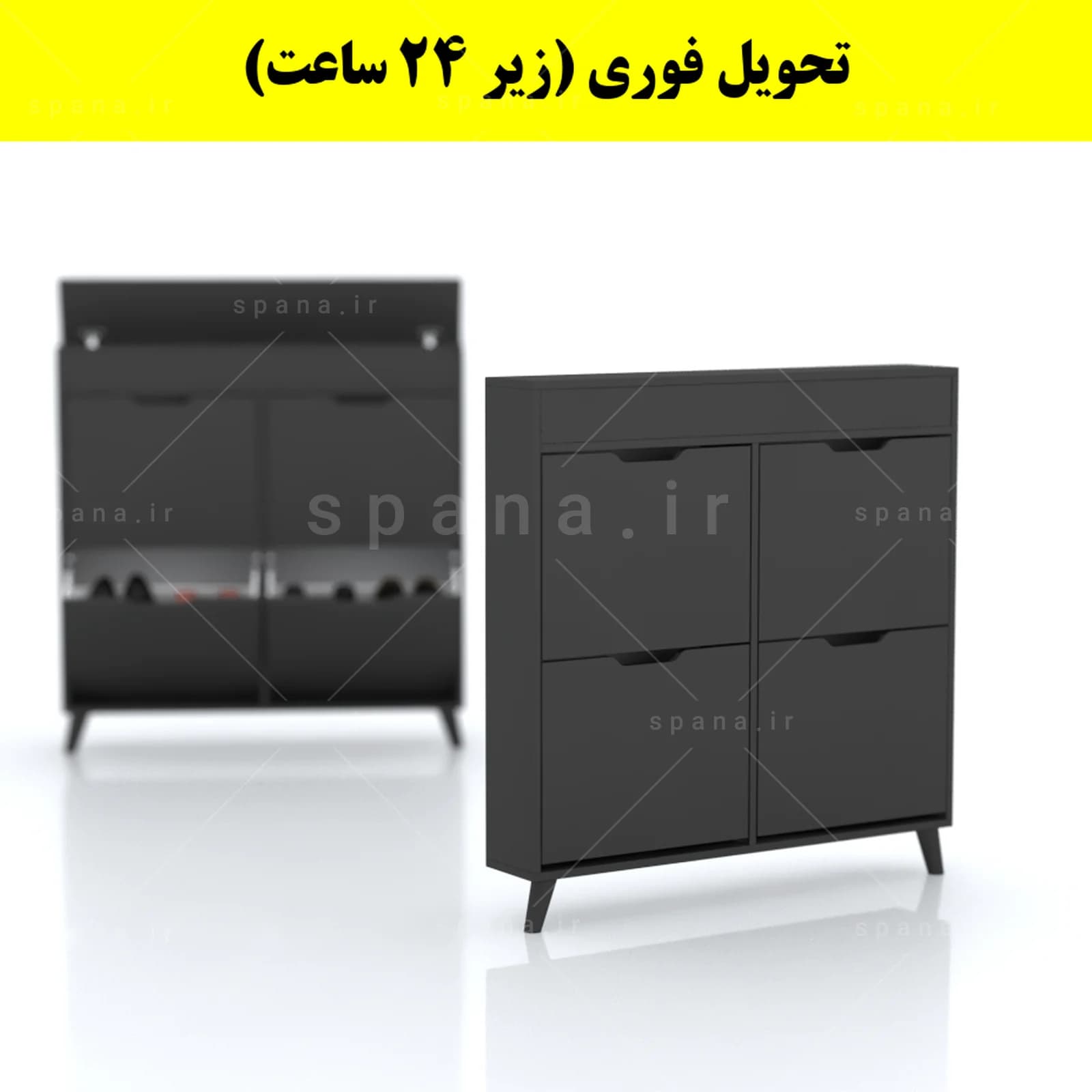جاکفشی داشبوردی باریک باکس دار چهار درب النا – طول 100 (تحویل فوری) — تصویر ۱۲