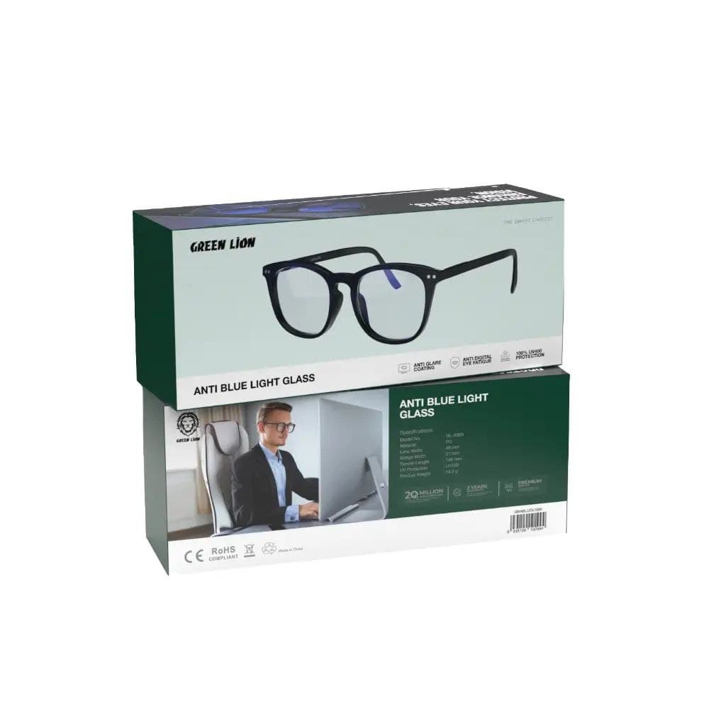 🔵 عینک Green Lion Anti Glare Glass Black