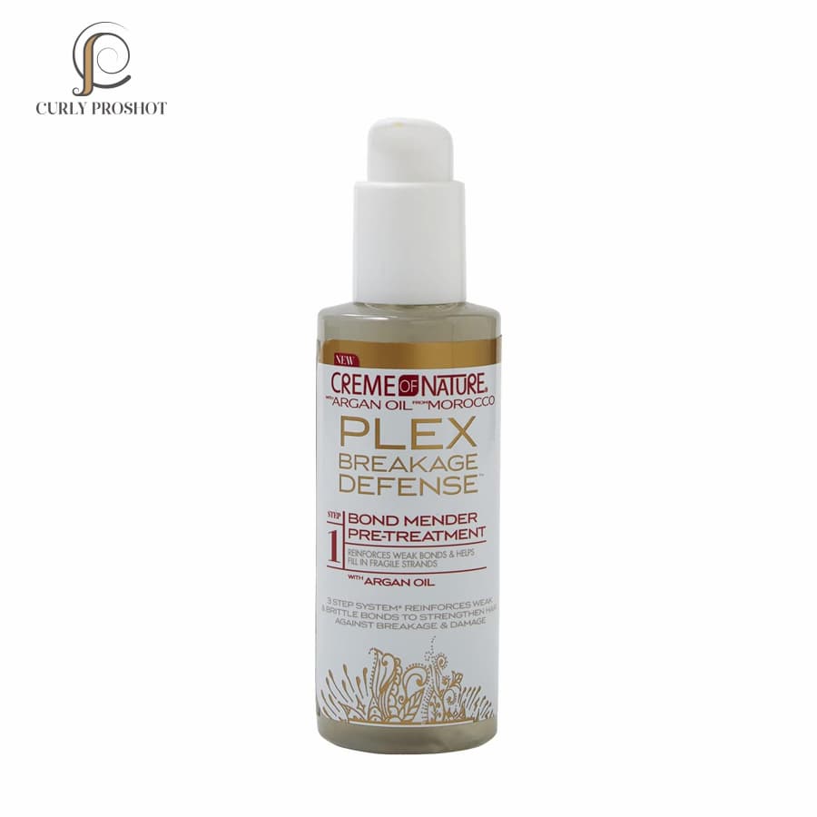 قبل شامپو هفتگی ترمیم کننده و درمان موخوره و شکنندگی مو نیچر Creme of Nature Argan Oil PLEX Bond Mender Pre-Treatment 150ml — تصویر ۴