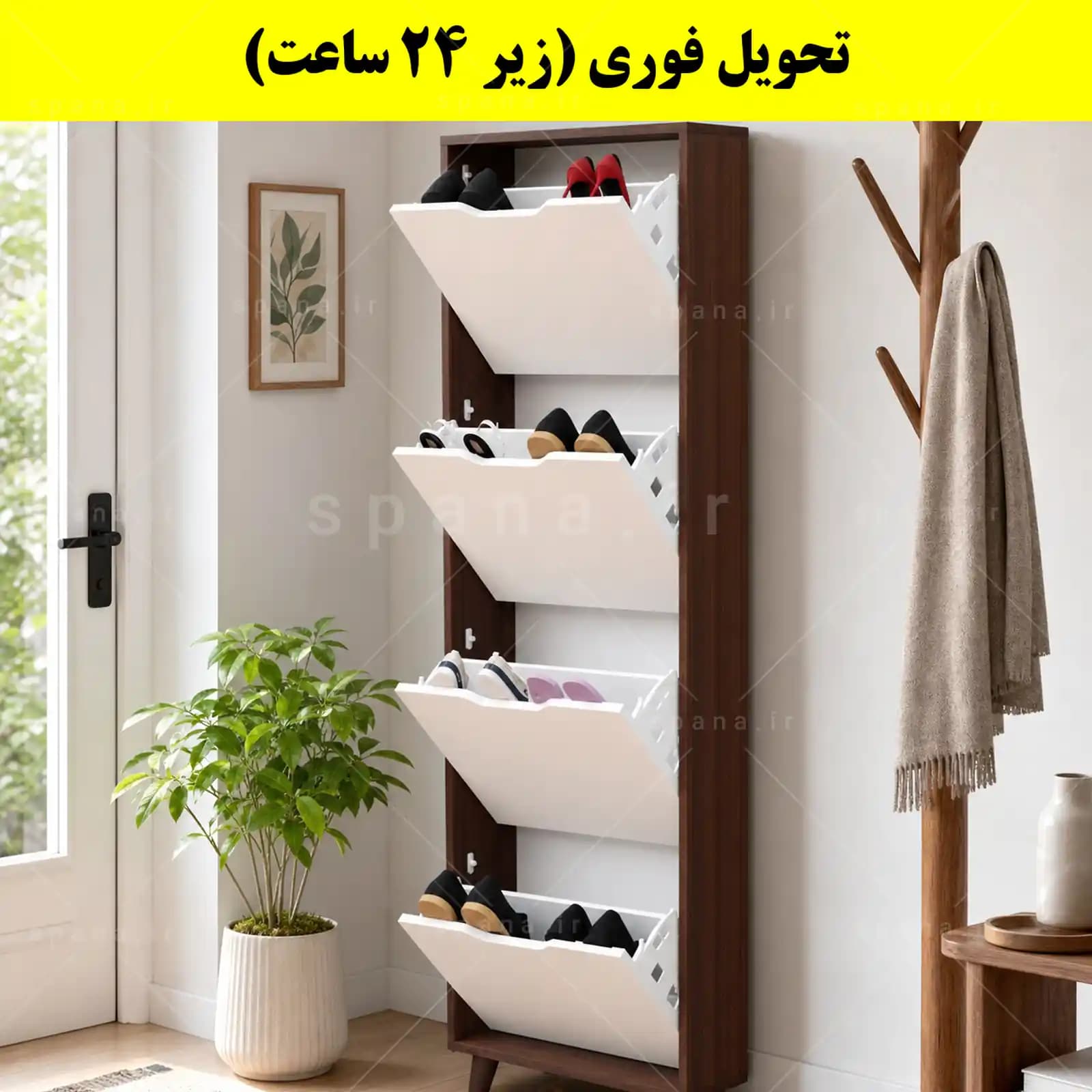 جاکفشی داشبوردی باریک چهار درب النا – طول 50 (تحویل فوری) — تصویر ۹