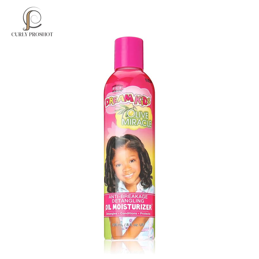 کرم گره باز کن و ضد موخوره کودک آفریکن پراید African Pride Dream Kids Olive Miracle Anti-Breakage Detangling Oil Moisturizer 236ml — تصویر ۲