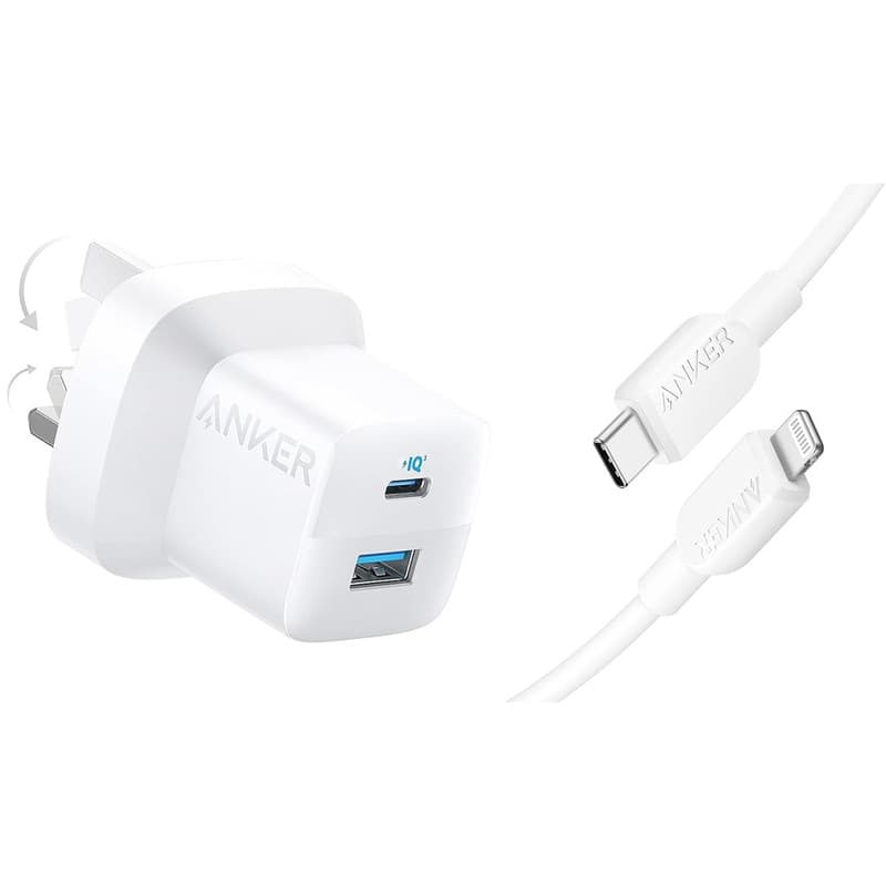 شارژر دیواری 33 وات انکر مدل B2331K21 به همراه کابل USB-C به لایتنینگ به طول 1 متر — تصویر ۱۱