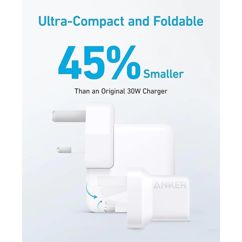 شارژر دیواری 33 وات انکر مدل B2331K21 به همراه کابل USB-C به لایتنینگ به طول 1 متر — تصویر ۱۲