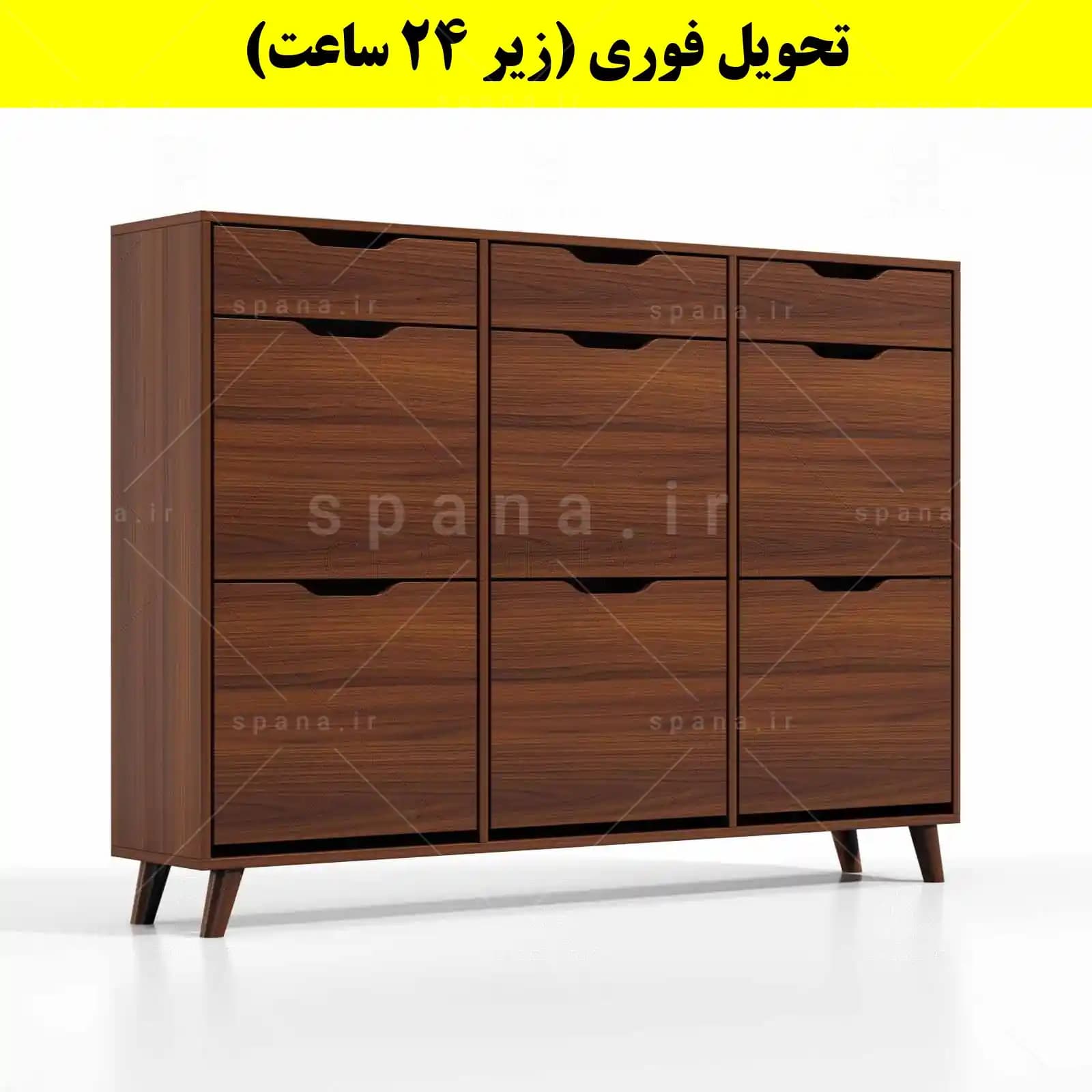 جاکفشی داشبوردی شش درب کشودار النا – طول 150 (تحویل فوری) — تصویر ۱۲