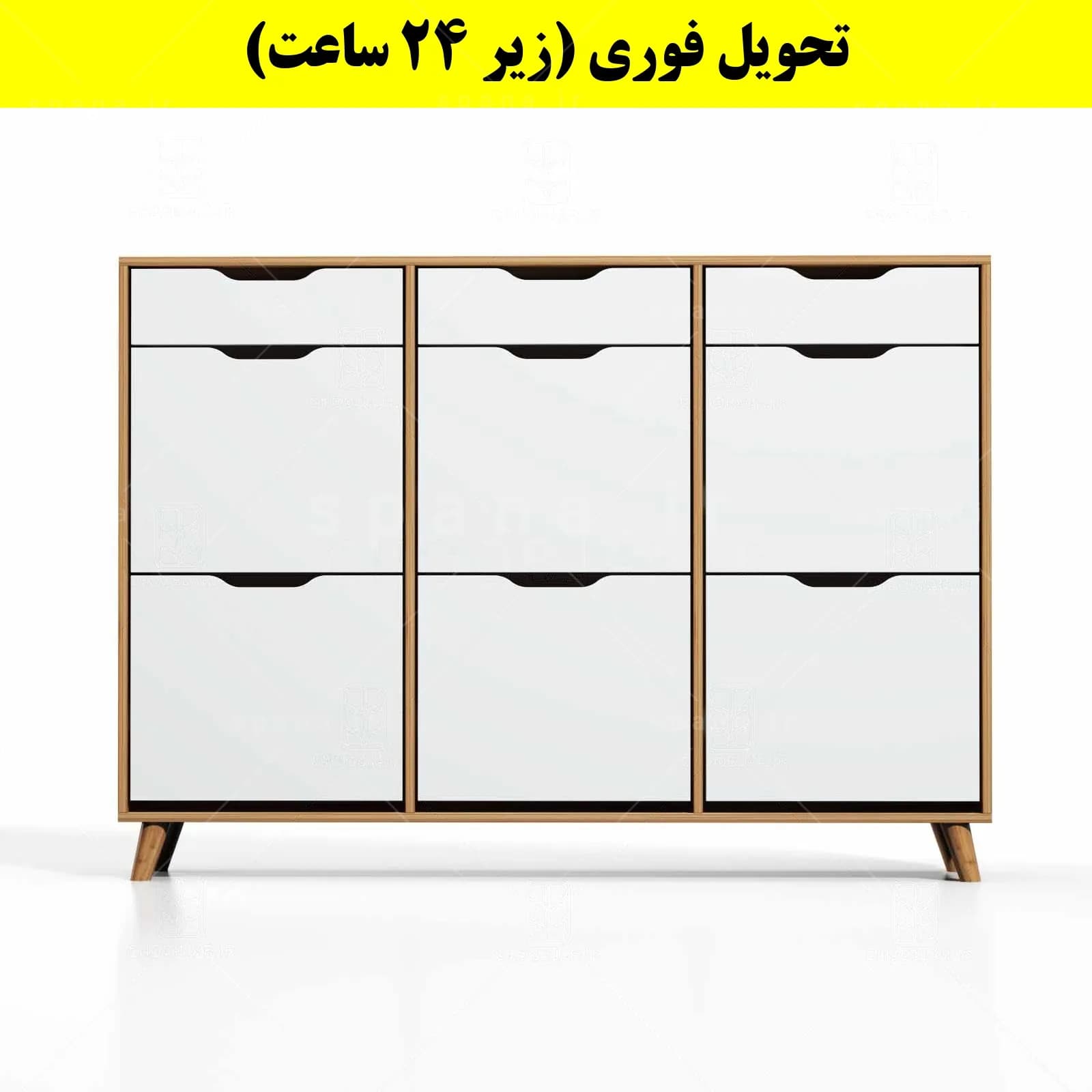 جاکفشی داشبوردی شش درب کشودار النا – طول 150 (تحویل فوری) — تصویر ۷