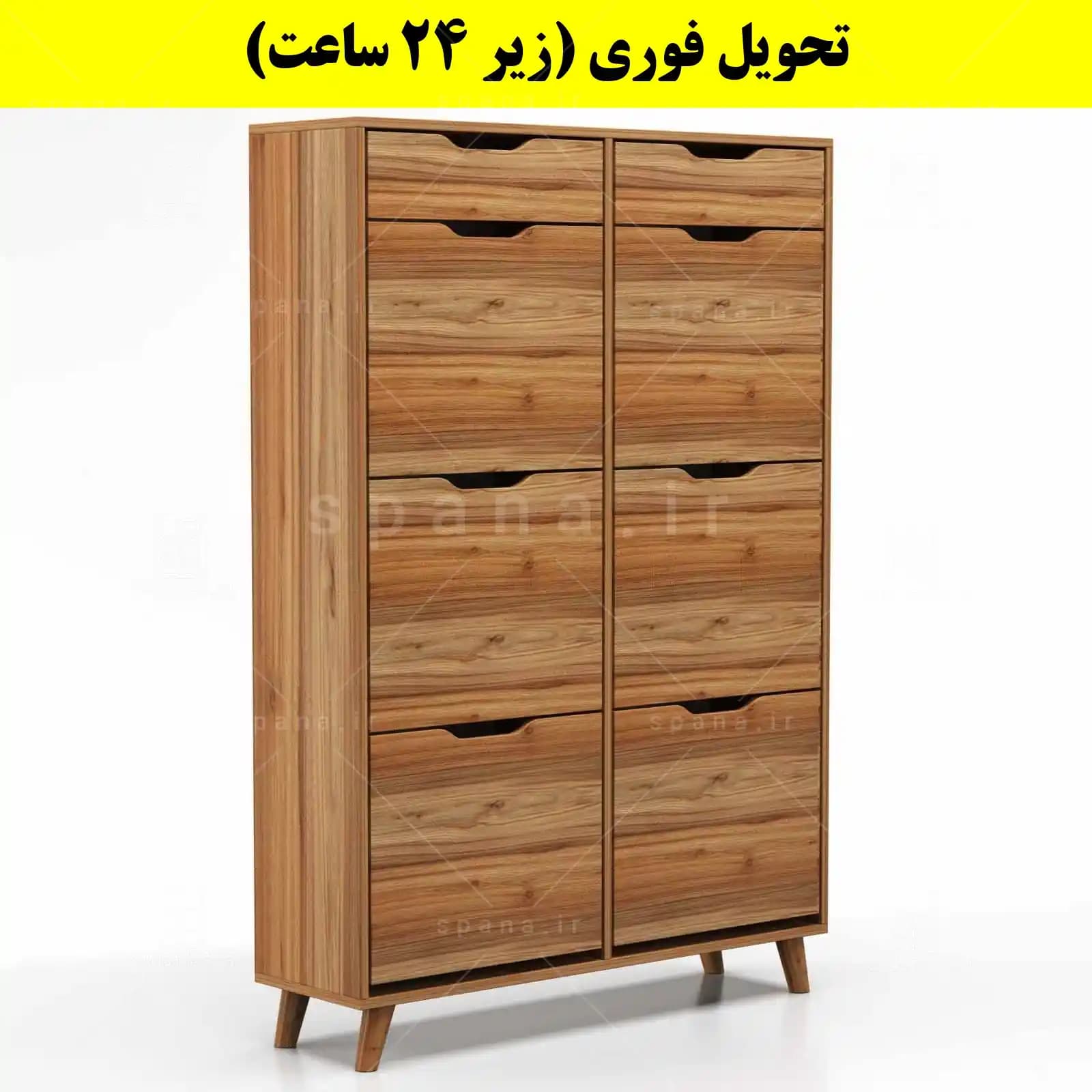 جاکفشی داشبوردی شش درب کشودار النا – طول 100 (تحویل فوری) — تصویر ۱۲