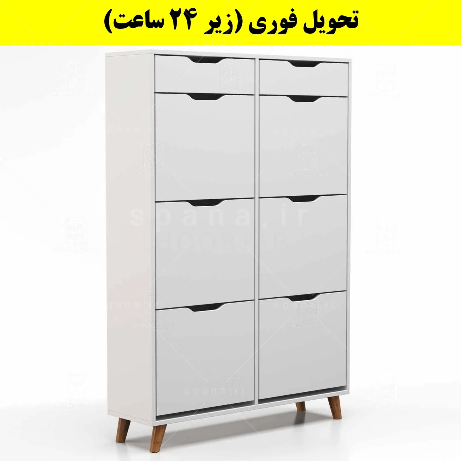 جاکفشی داشبوردی شش درب کشودار النا – طول 100 (تحویل فوری) — تصویر ۱۱
