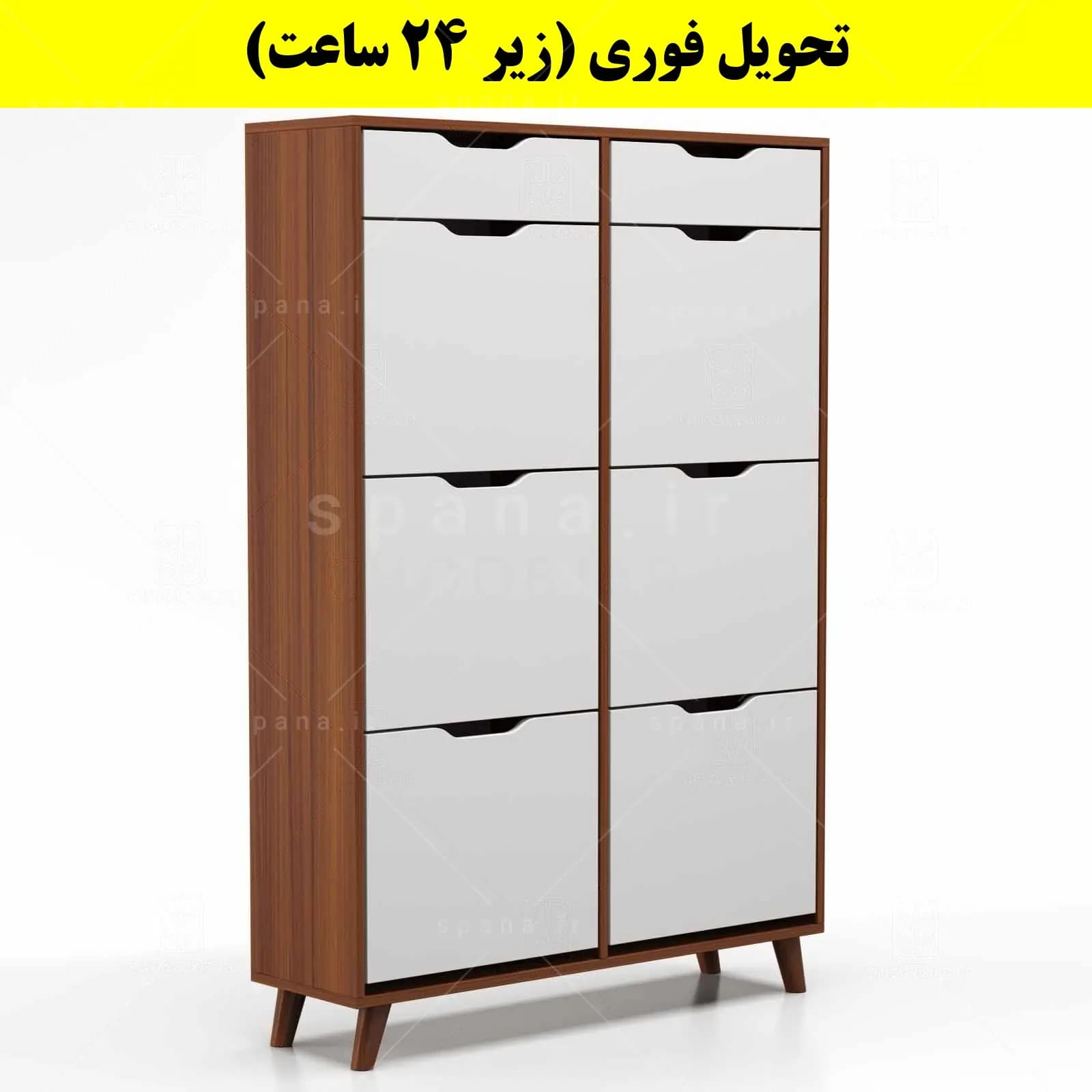 جاکفشی داشبوردی شش درب کشودار النا – طول 100 (تحویل فوری) — تصویر ۶
