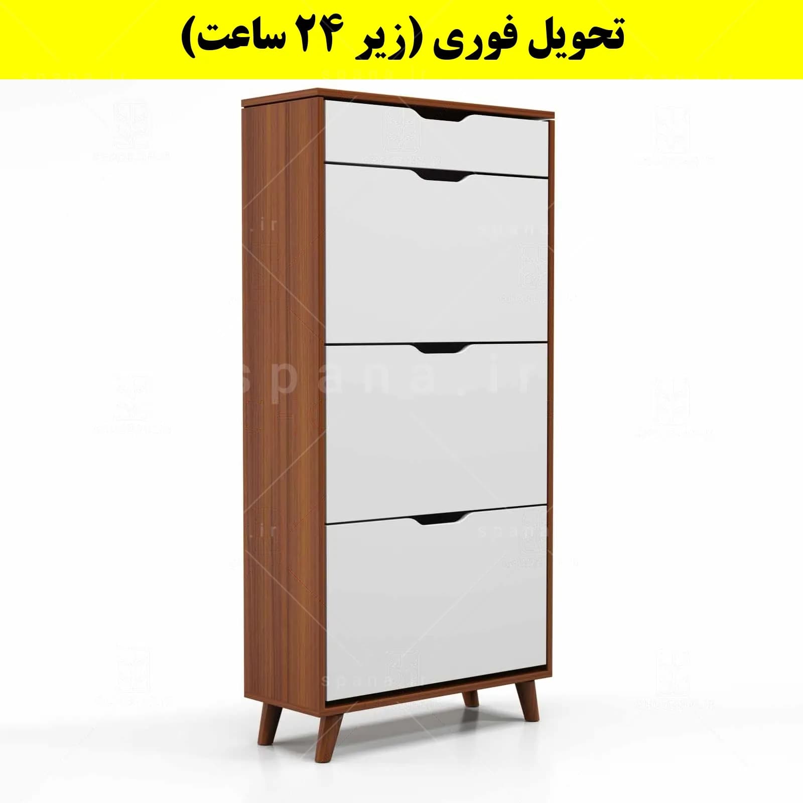 جاکفشی داشبوردی سه درب کشودار النا – طول 70 (تحویل فوری) — تصویر ۶