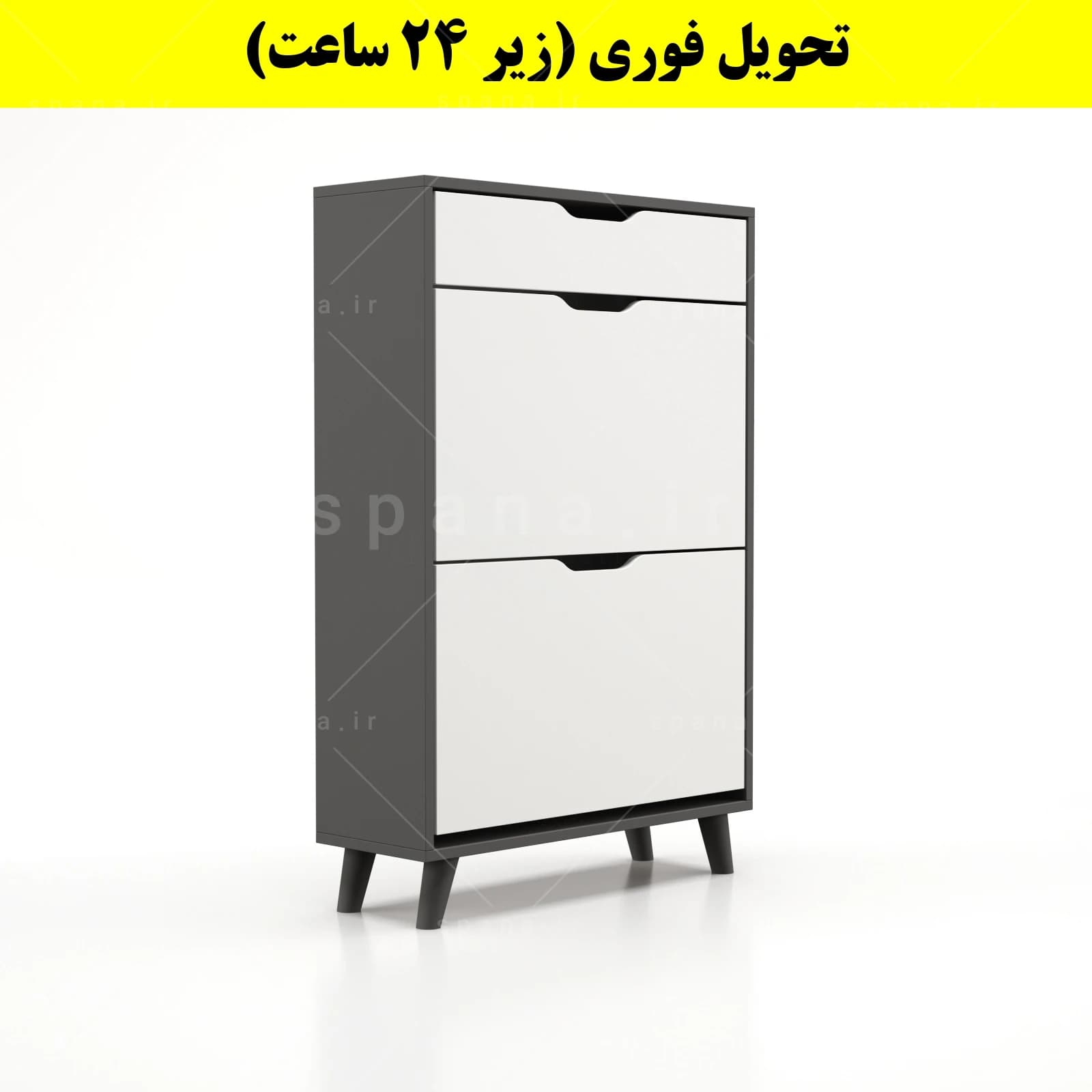 جاکفشی داشبوردی دو درب کشودار النا – طول 70 (تحویل فوری) — تصویر ۸