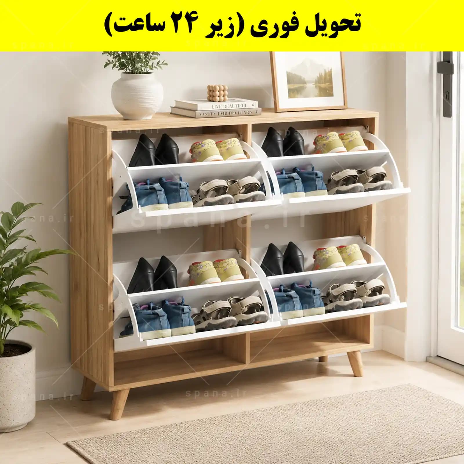 جاکفشی داشبوردی چهار درب النا – طول 100 (تحویل فوری) — تصویر ۹