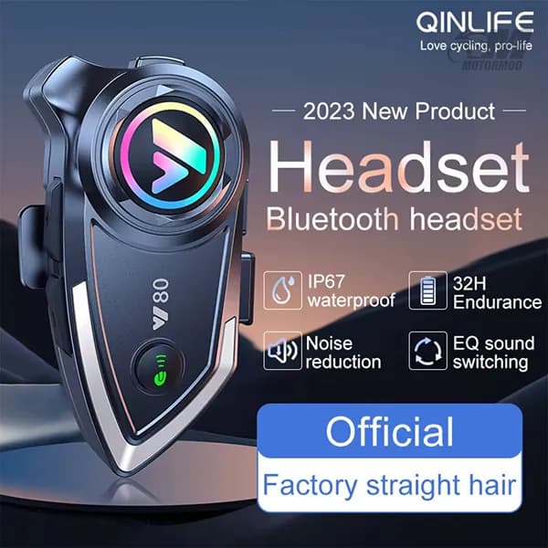 بلوتوث کلاه کاسکت QINLIFE مدل V80 — تصویر ۵