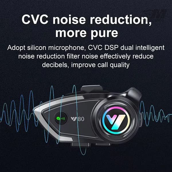 بلوتوث کلاه کاسکت QINLIFE مدل V80 — تصویر ۲