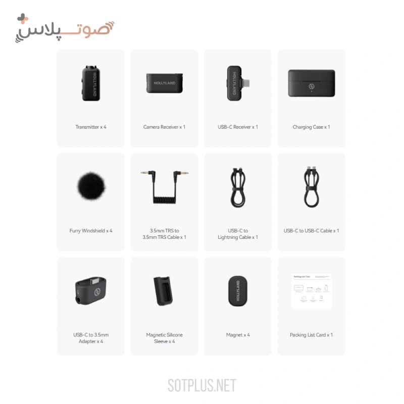 میکروفون بی‌سیم Hollyland LARK MAX 2 Combo 4-Person — تصویر ۵