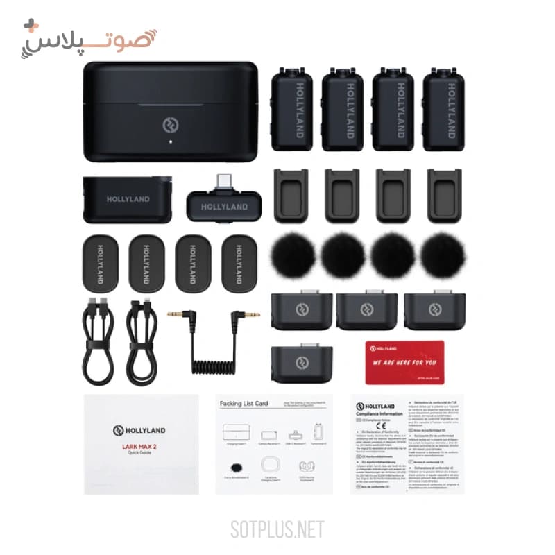 میکروفون بی‌سیم Hollyland LARK MAX 2 Combo 4-Person — تصویر ۴
