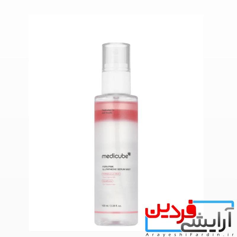 سرم روشن کننده گلوتاتیون مدی کیوب PDRN Pink Glutathione Serum Mist — تصویر ۵