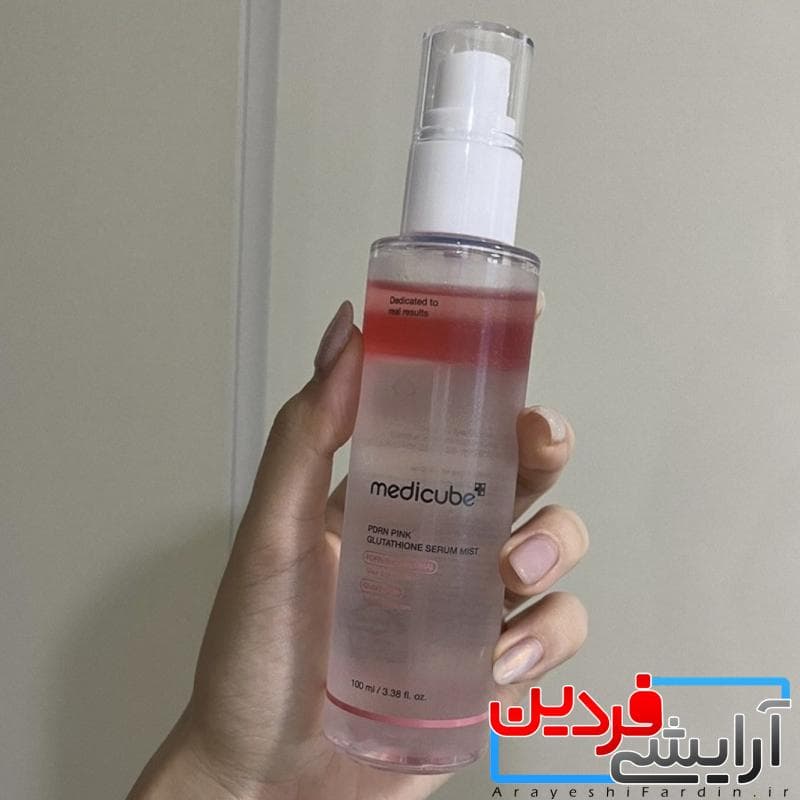 سرم روشن کننده گلوتاتیون مدی کیوب PDRN Pink Glutathione Serum Mist — تصویر ۴