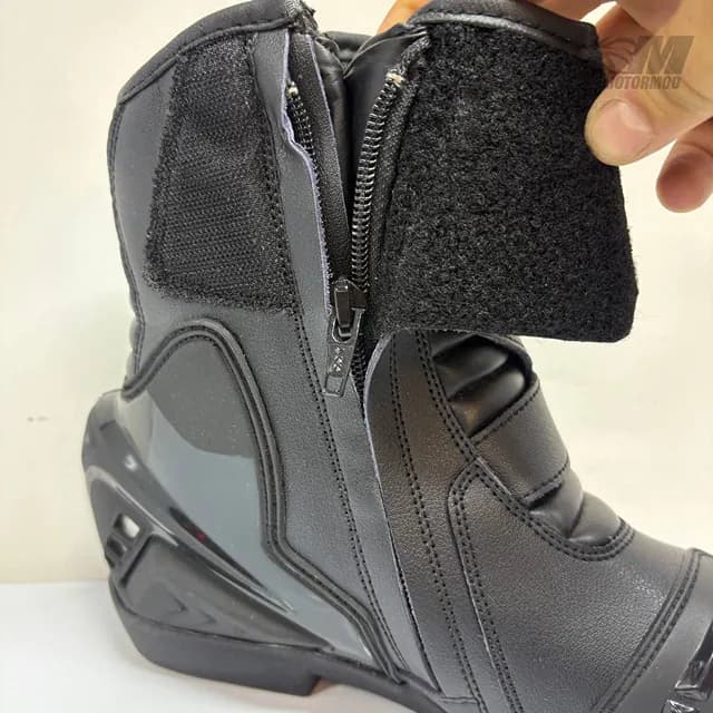 نیم بوت موتورسواری Race Rider چرم طبیعی ضربه‌گیر دار — تصویر ۸