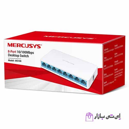 سوییچ شبکه 8 پورت مرکوسیس مدل MS108 — تصویر ۲
