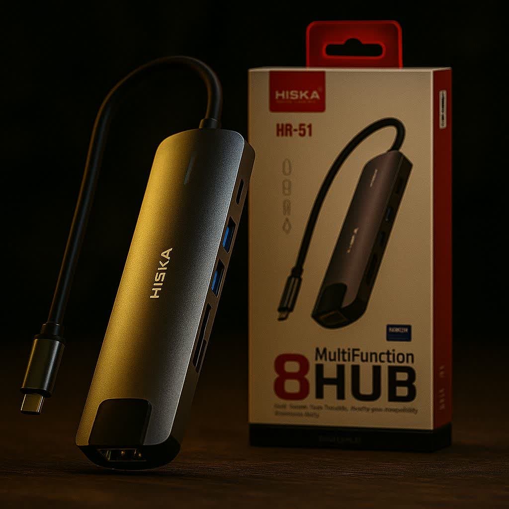 هاب HISKA 8 PORT HR-51 — تصویر ۲