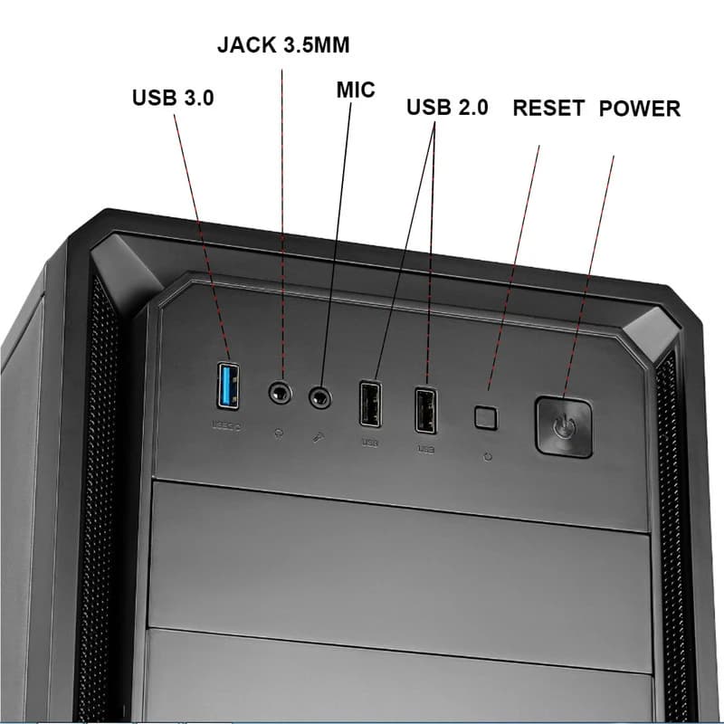 کیس اسمبل شده مدل GEN9-i3162S4 VGA2GB — تصویر ۸
