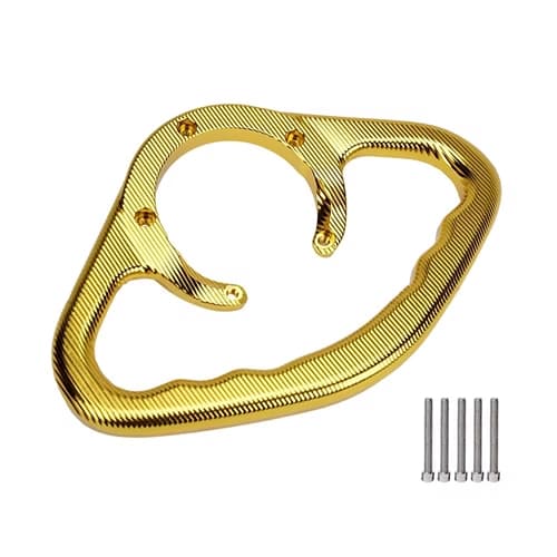 دستگیره باک ۵ پیچ CNC موتورسیکلت زرد | Tank Grab Handle 5 Bolts — تصویر ۴