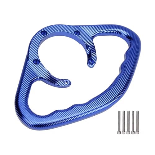 دستگیره باک ۵ پیچ CNC موتورسیکلت آبی | Tank Grab Handle 5 Bolts — تصویر ۴