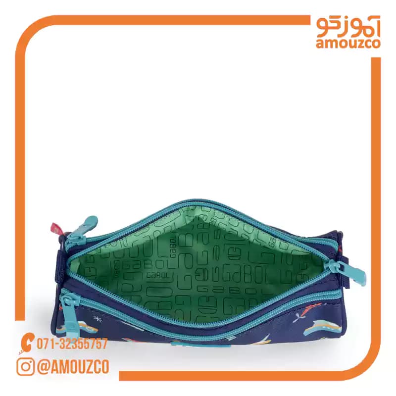 جامدادی سه زیپ Speedy سایز 22×7×7 گابل (2026) — تصویر ۷