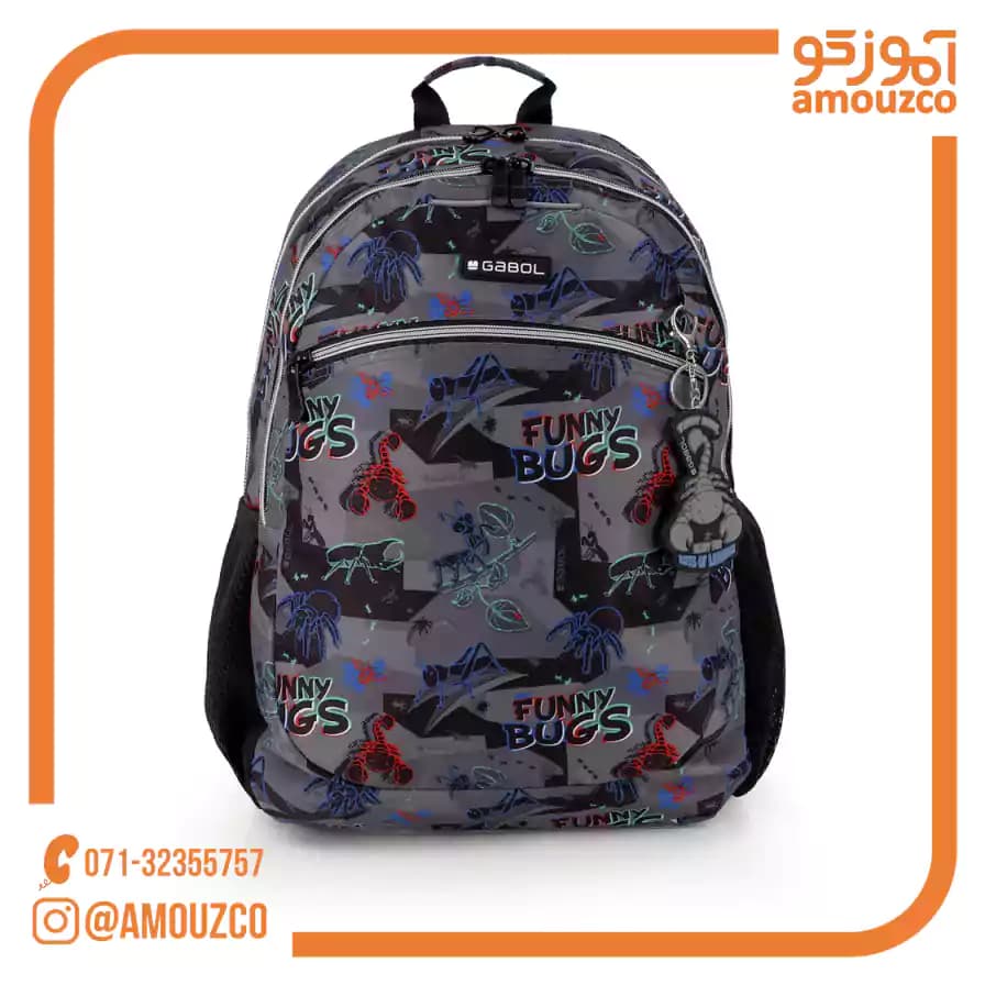 کوله پشتی Bugs سایز 34×46×20 گابل (2026) — تصویر ۹